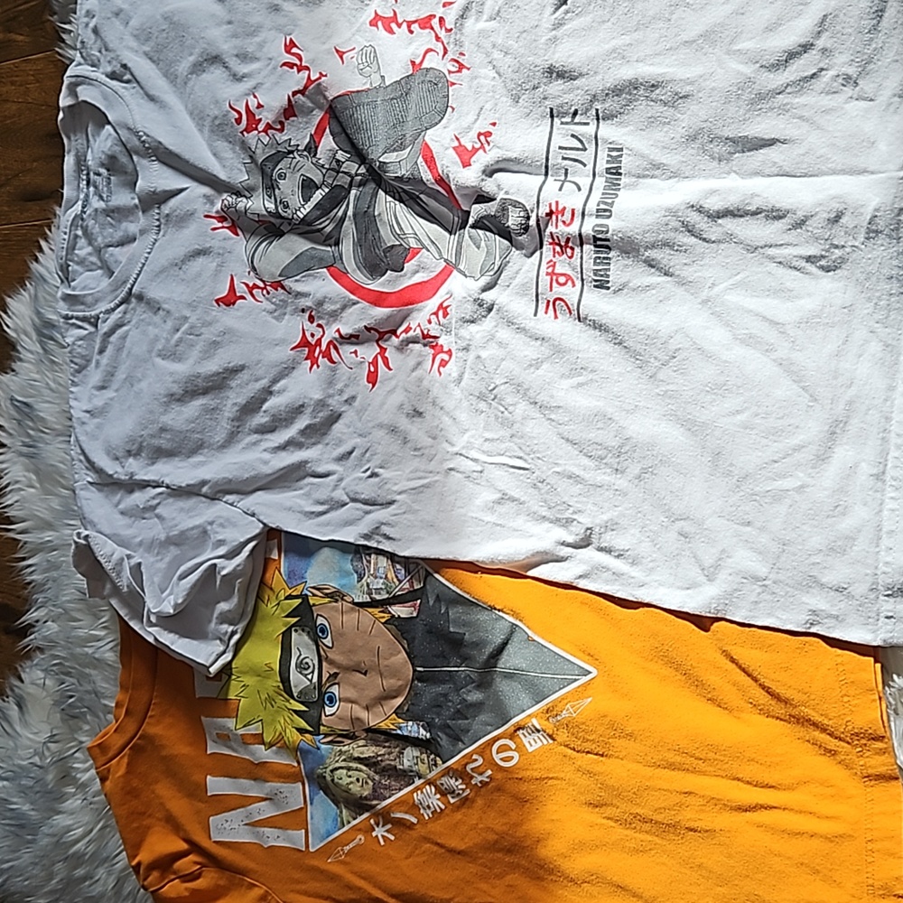 Naruto boys lg and xl t shirts